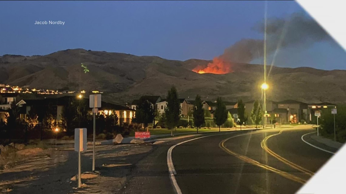 15-acre grass fire in Boise Foothills 'human-caused'