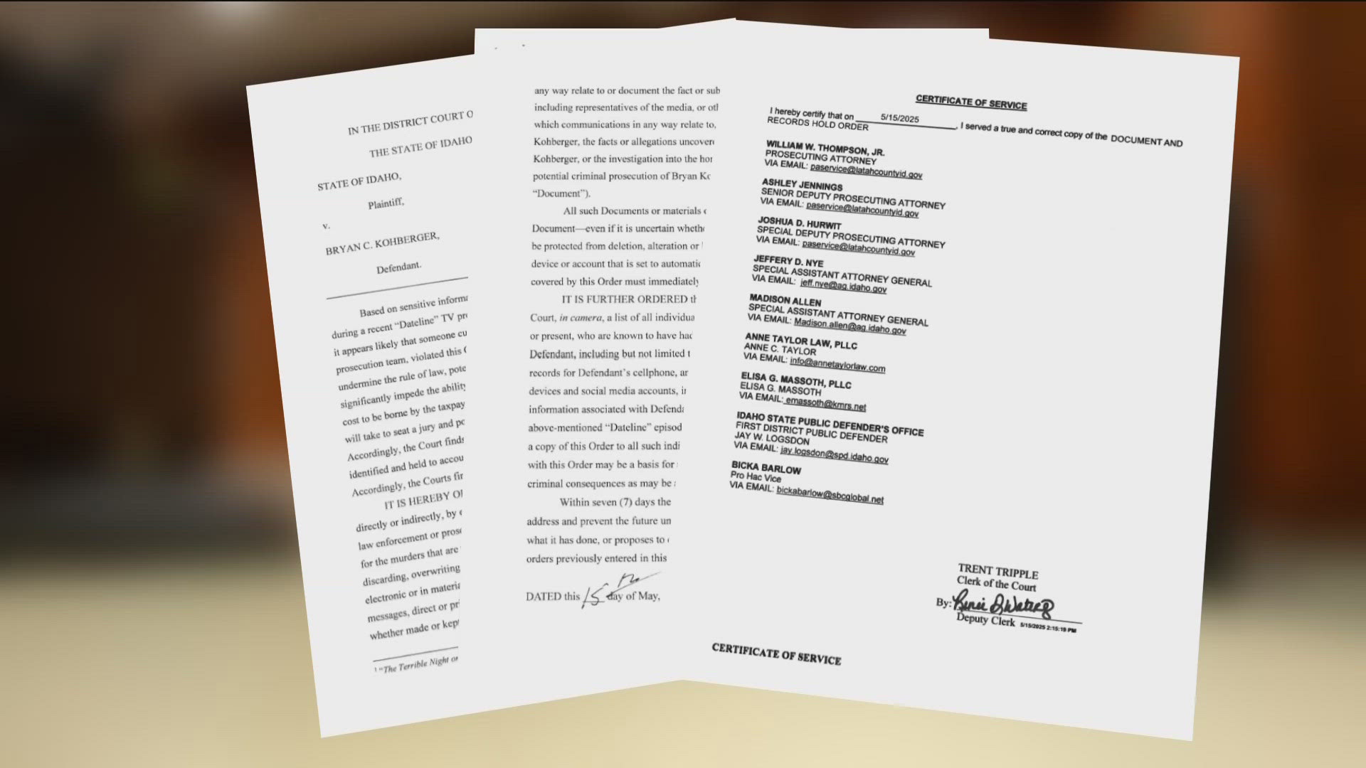 The court expressed alarm that the episode revealed sensitive info not previously available to the public and suggested a breach of the non-dissemination order.