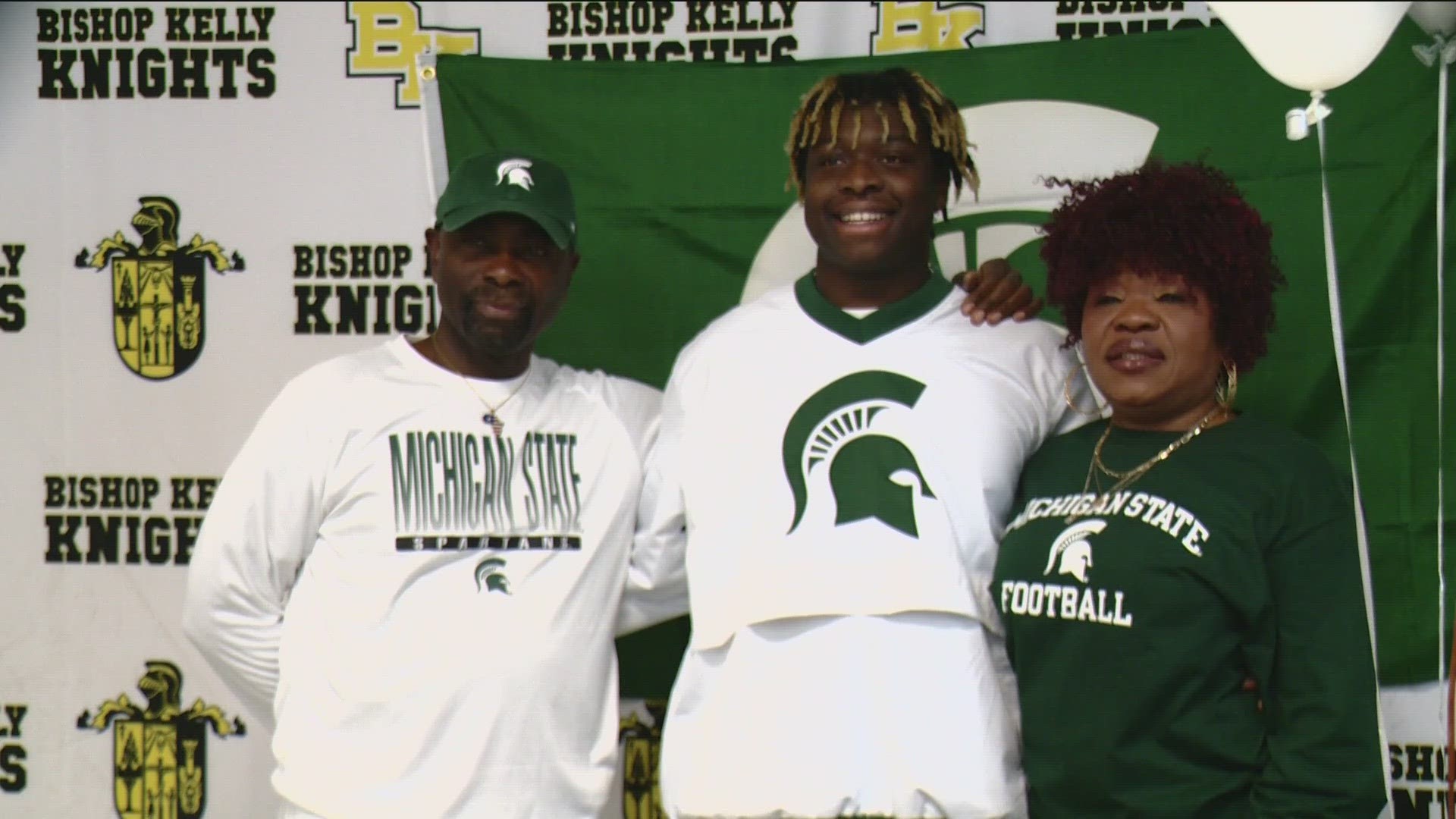 Johnson, the second-ranked prospect in Idaho, became the first player from Bishop Kelly High School to ever sign with a Big Ten team on Wednesday.
