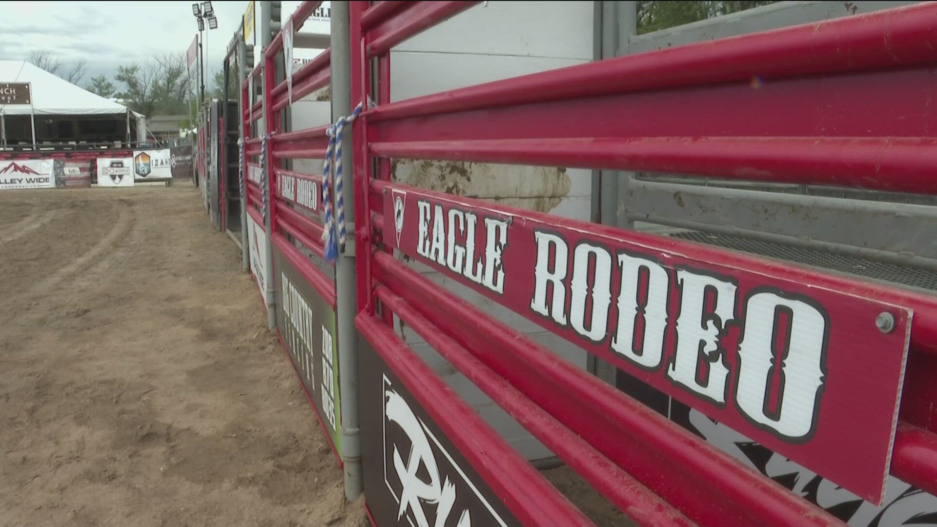 The rodeo is taking place at the Eagle Rodeo Grounds on West Equest Lane for the second time through Saturday night.