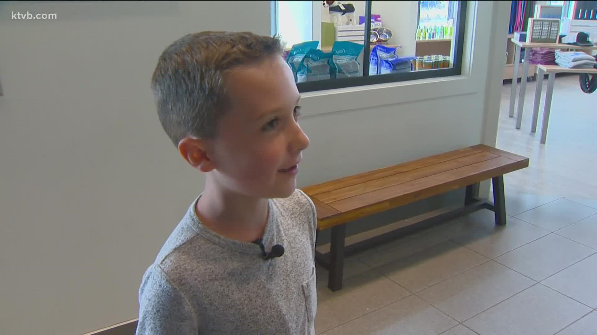 9-year-old Ben Miller loves animals, and he has raised a lot of money for IHS with his lemonade stand over the last couple of years. He says it just feels good.