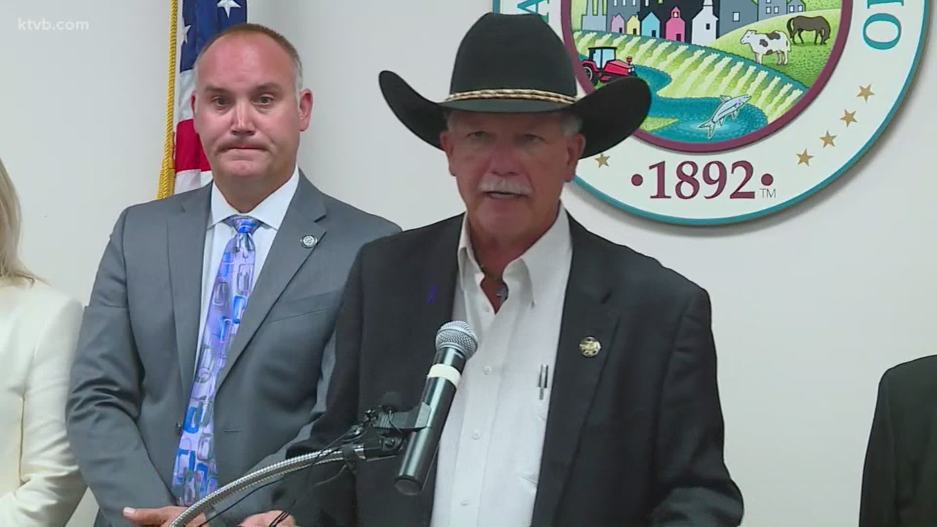 Canyon County Sheriff Kieran Donahue and the county prosecutor held a press conference at 2:30 p.m. to discuss the arrest of Erasmo Diaz.