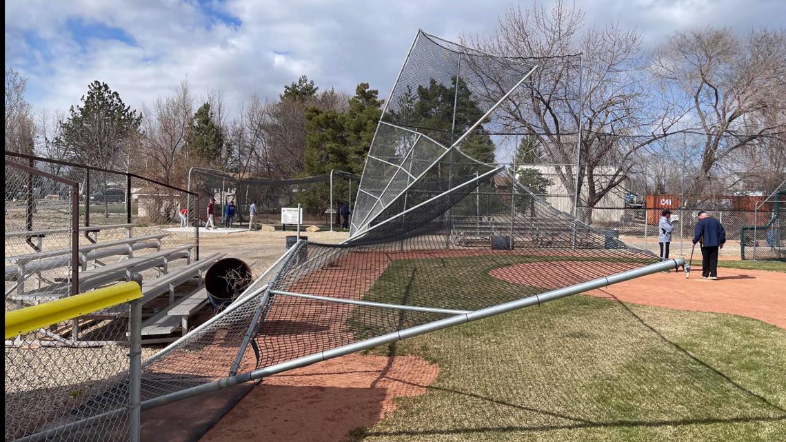 Marsing baseball field damaged by wind