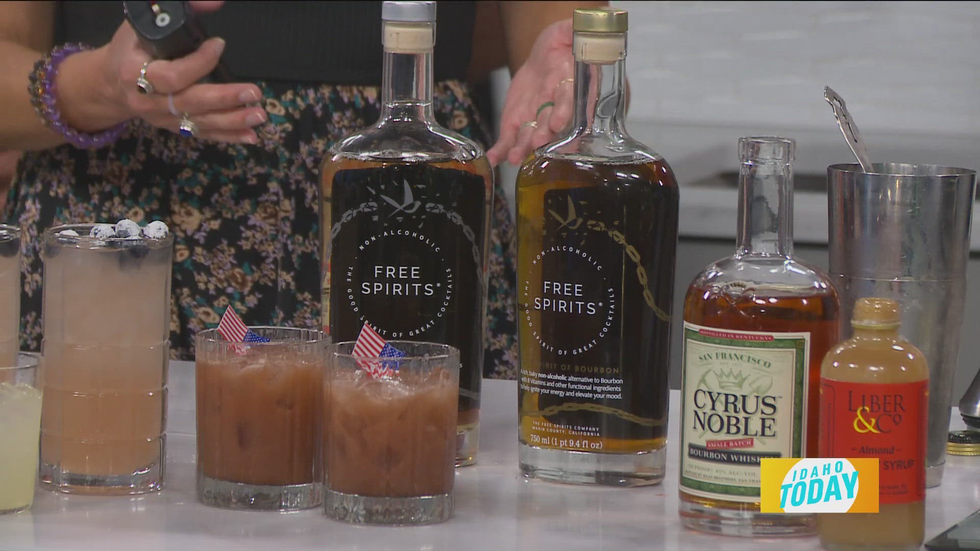 Learn how to make upscale 4th of July cocktails.