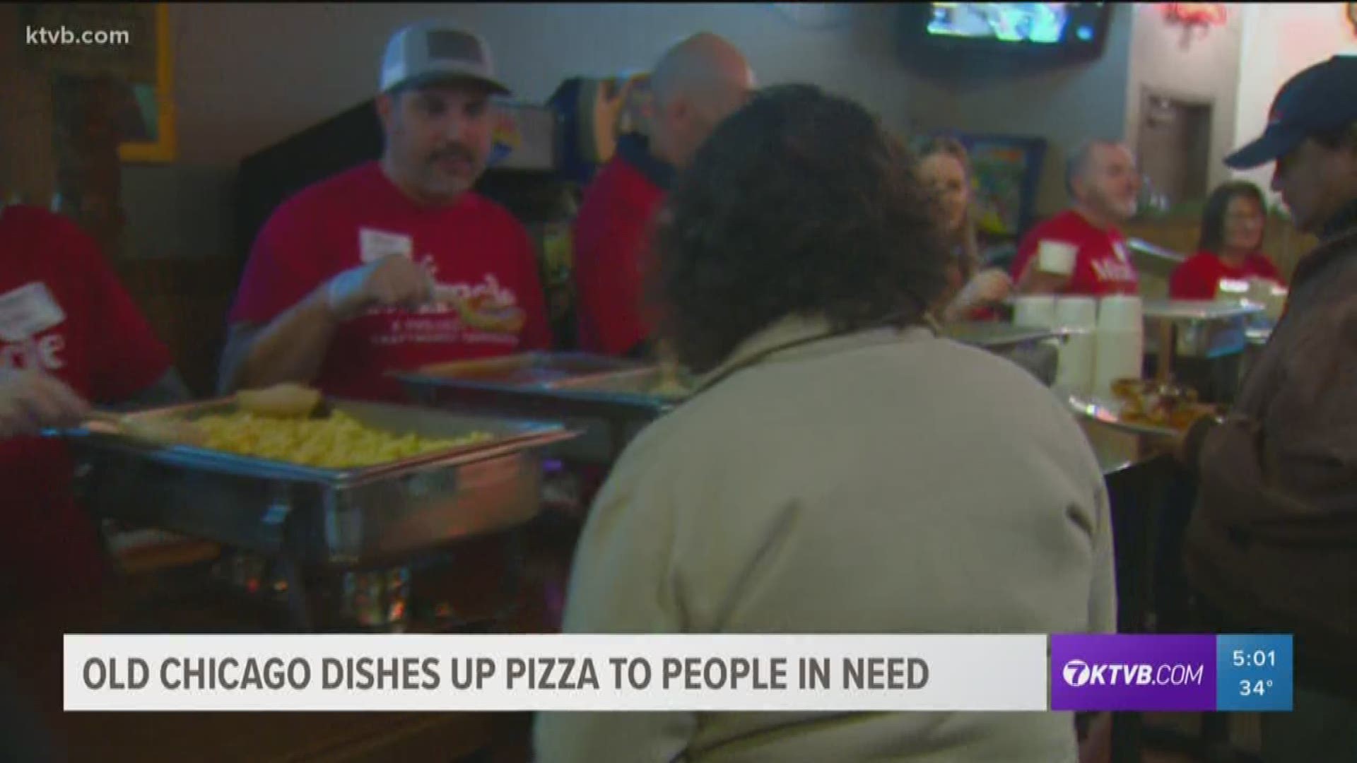 The restaurant in downtown Boise served about 800 people meals on Christmas Day.