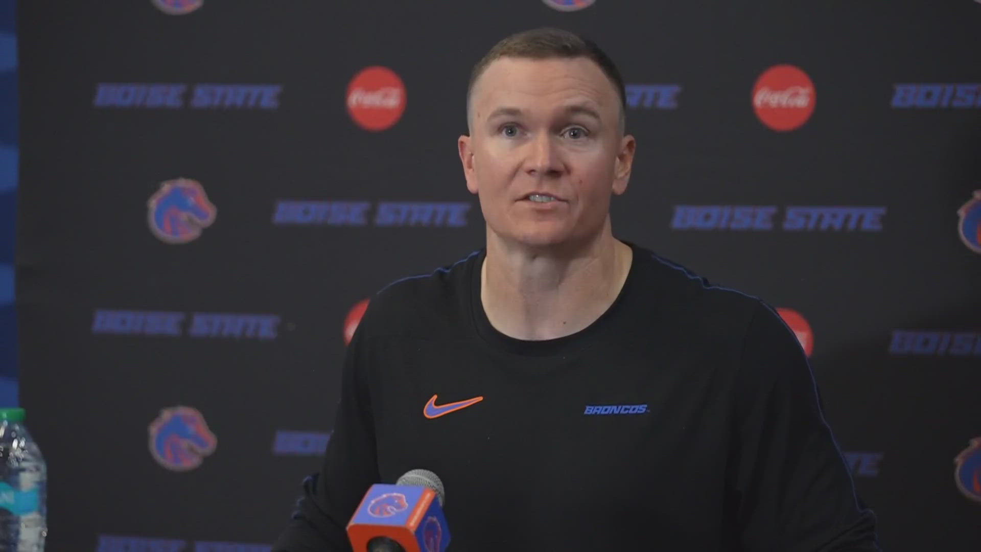 Head coach Spencer Danielson meets with the media to share instant takeaways from No. 25 Boise State's 45-24 rout of Washington State on The Blue.