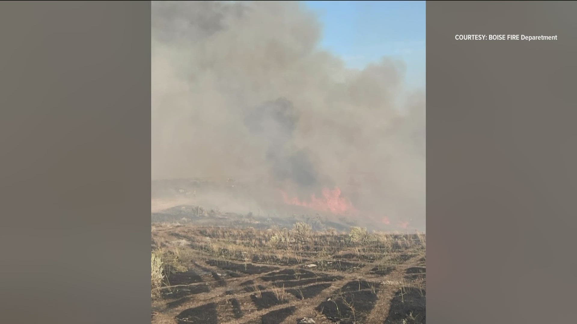 The Bonneville Fire near Lucky Peak was discovered Wednesday morning. It has burned nearly 150 acres, according to the Boise District BLM.