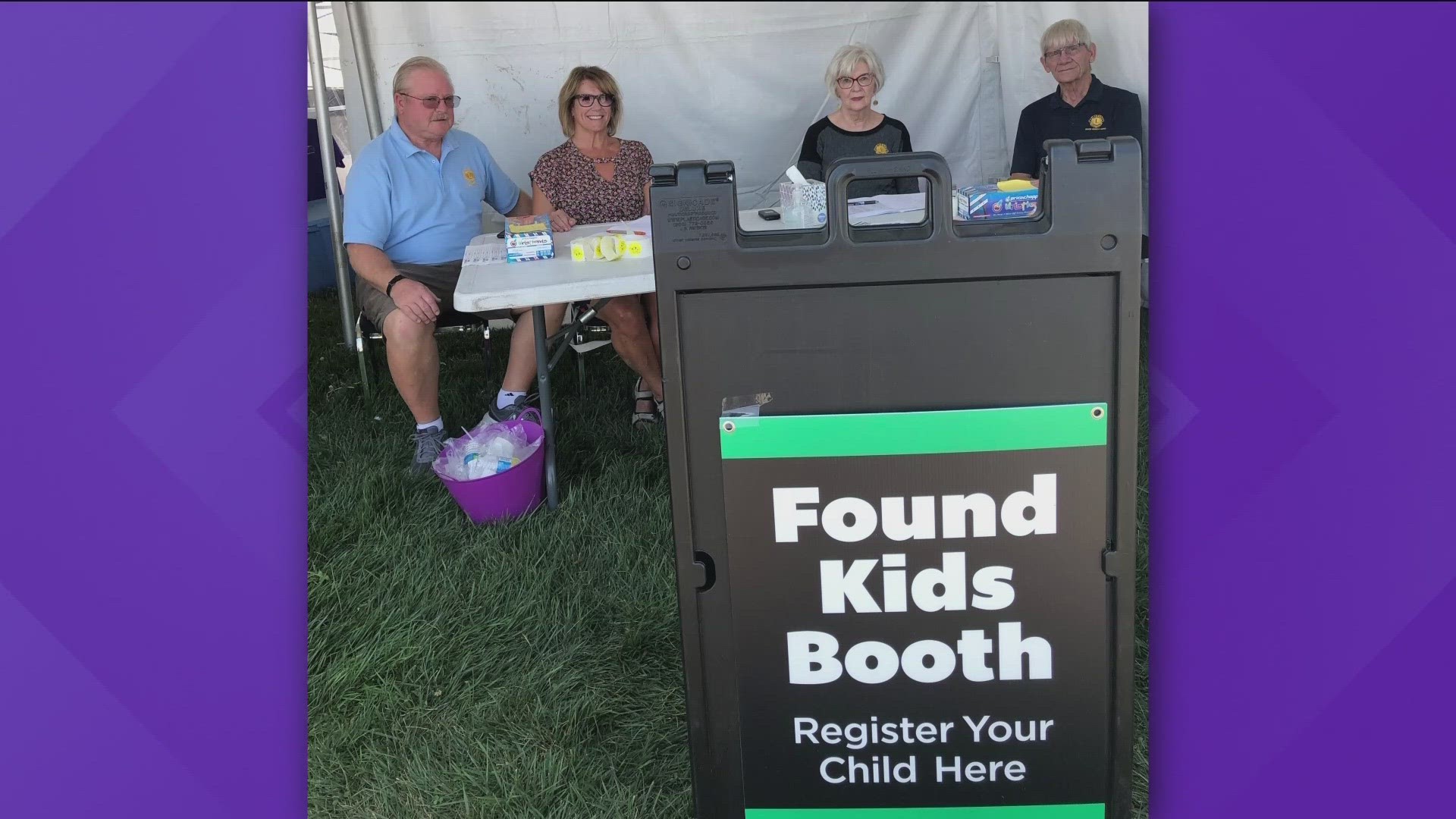 Kids registered at the booth receive an arm band to be tracked as quickly as possible. The Boise Bench Lions will staff the booth during regular fair hours.