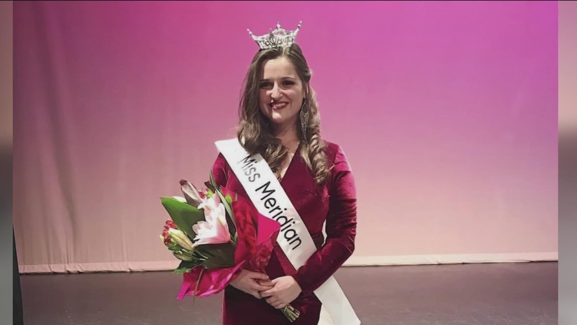 Sarah Jensen is Miss Idaho 2022. She is also a middle school math teacher. She says she will be representing all of her colleagues at Miss America in December.