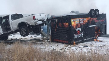 Food Truck Catches Fire After Crash On I 15 Near Blackfoot