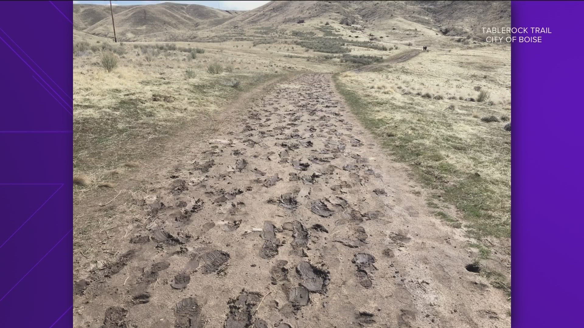 With more precipitation on the way, Ridge to Rivers is asking hikers to avoid trails in the Boise Foothills this weekend to prevent additional damage.