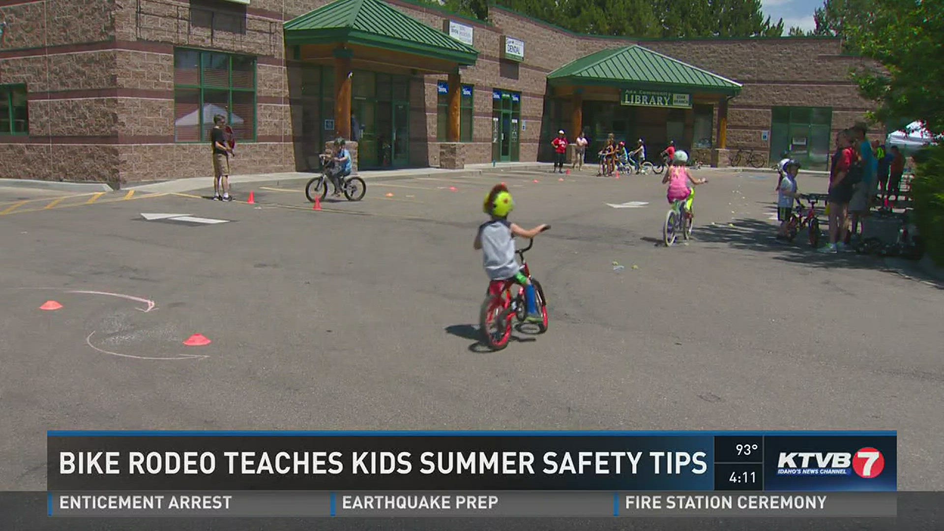 The kids met up at the Star Library to learn important lesson about being safe while riding a bike,