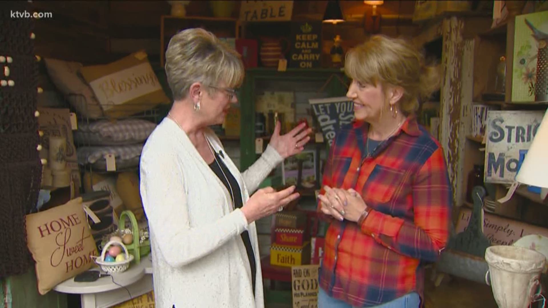 Dee Sarton talks with Brenda Buckingham about bringing her business to Idaho.