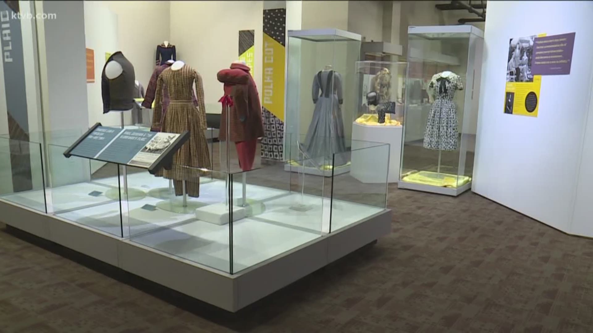 The Idaho State Museum in Boise is putting a Gem State twist on fashion through the decades. The new textile exhibit runs through next July.