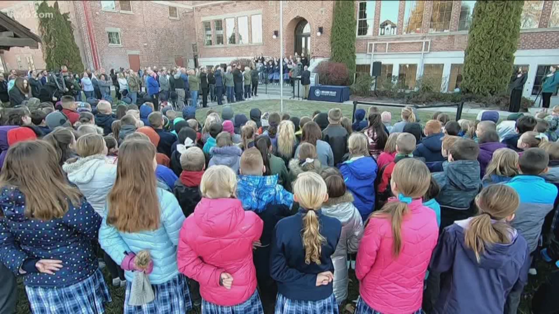 Treasure Valley Classical Academy honored our veterans Monday morning.