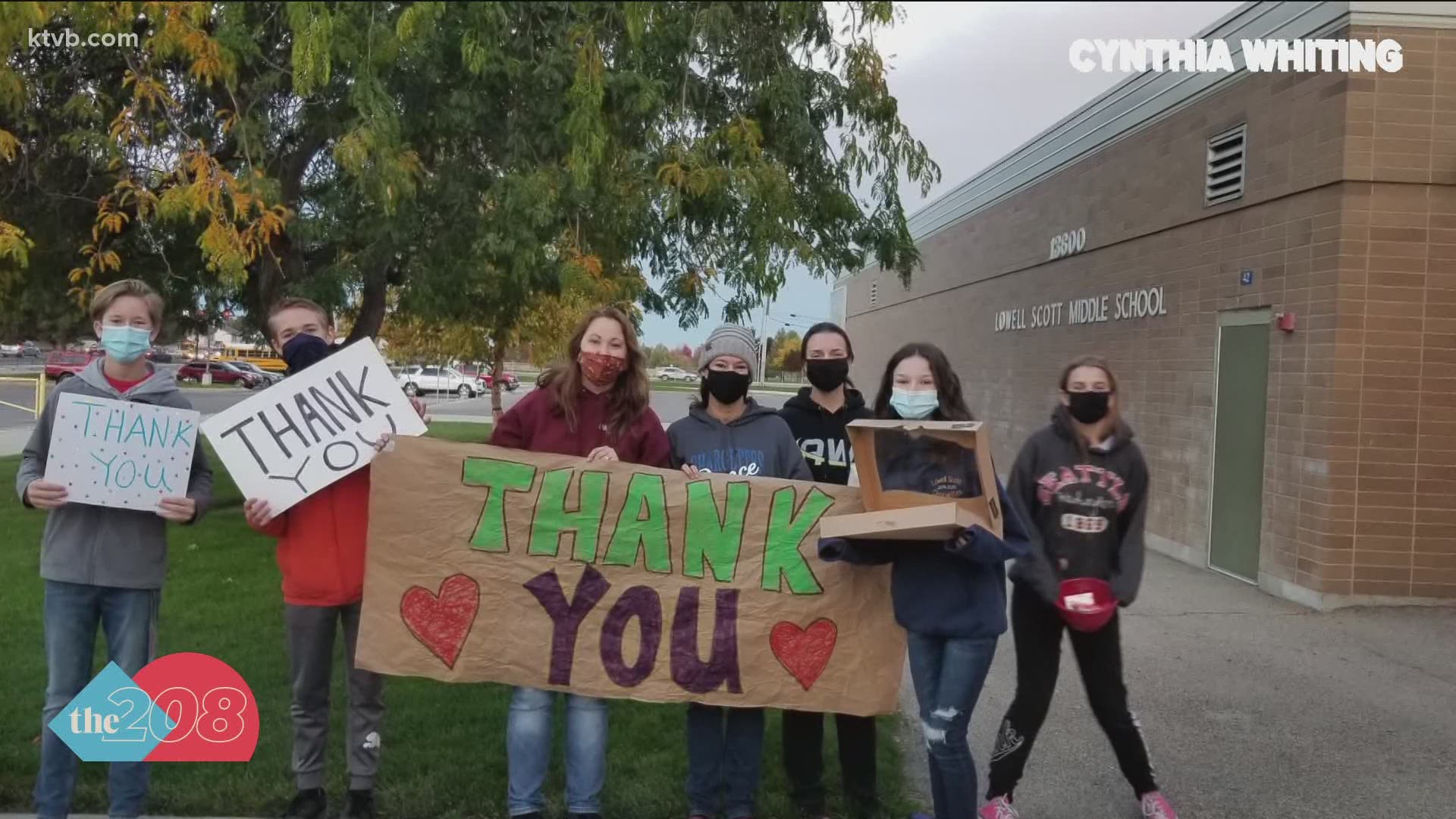 Lowell Scott Middle School students wanted to show their appreciation for their teachers by surprising them with treats Monday morning.