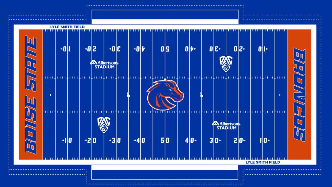 Boise State New Blue Turf Honors Jeanty and Kellen Moore