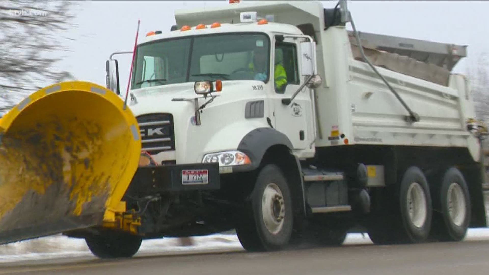 Snow removal operations around the valley were in full swing Wednesday.