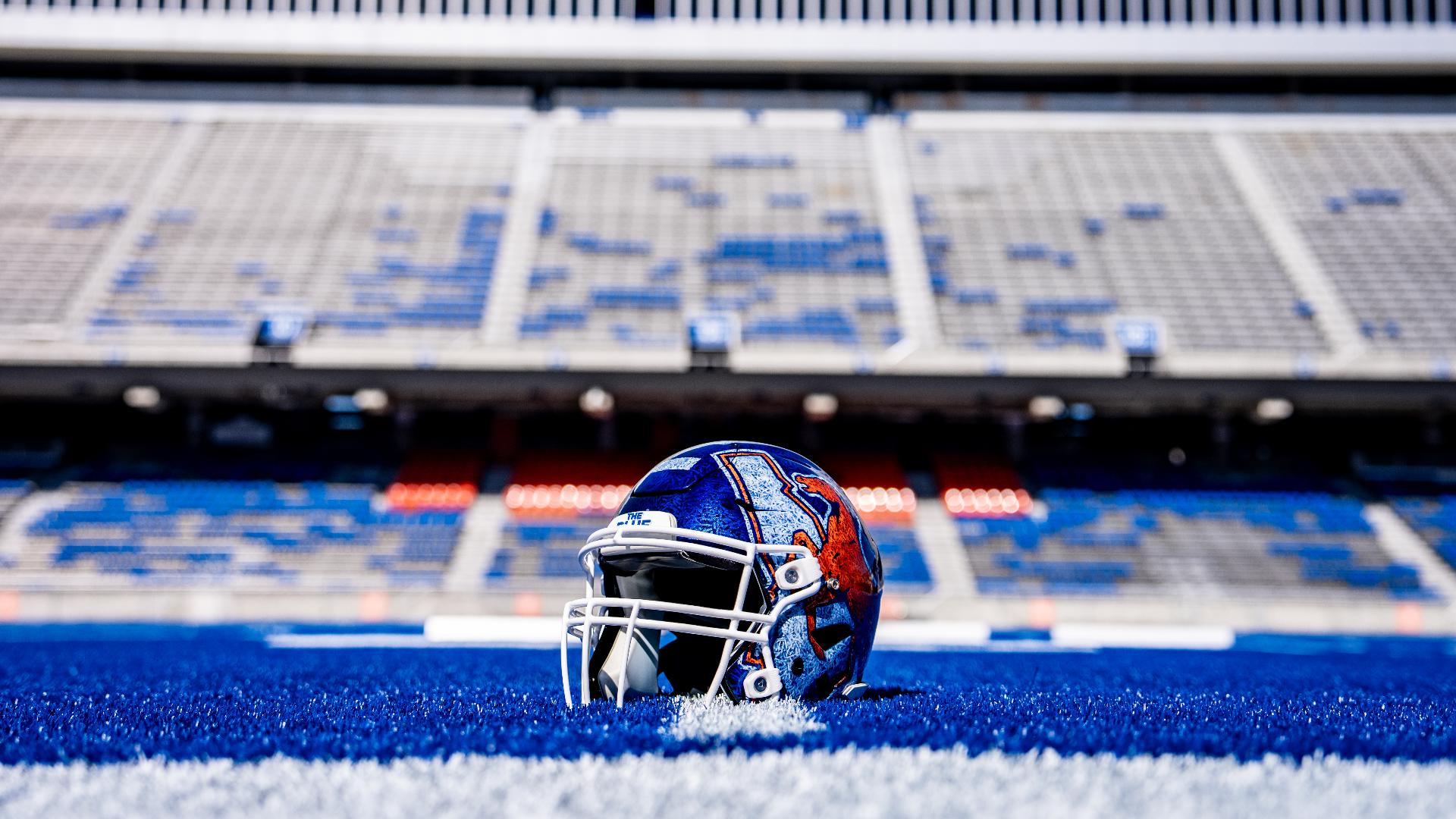 204346 Boise State football unveils new helmets celebrating 40 years of The ...
