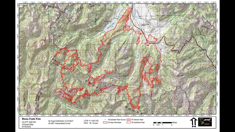 Ross Fork Fire growth minimal, with 64% containment | ktvb.com