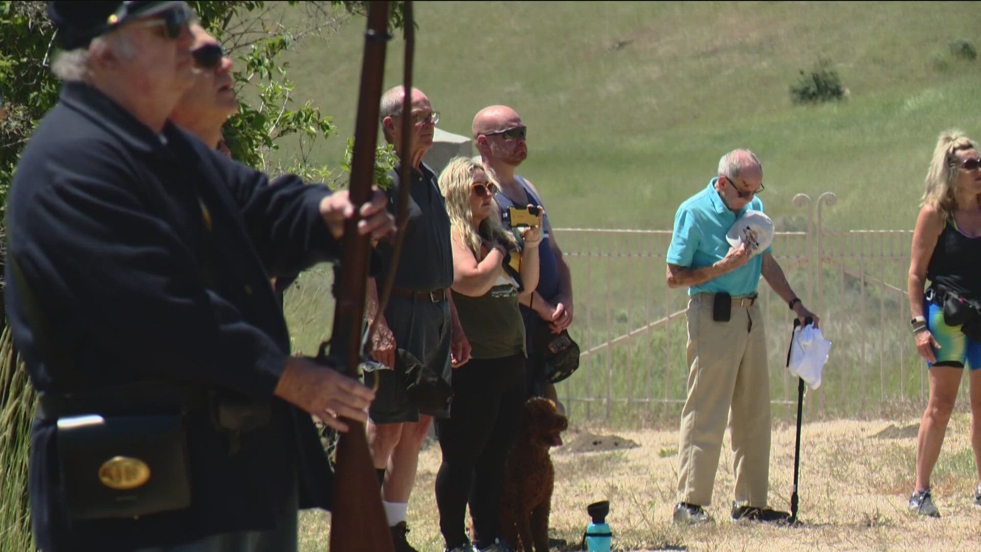 The annual event held by the Idaho Civil War Volunteers included a 21-gun salute and the playing of the taps.