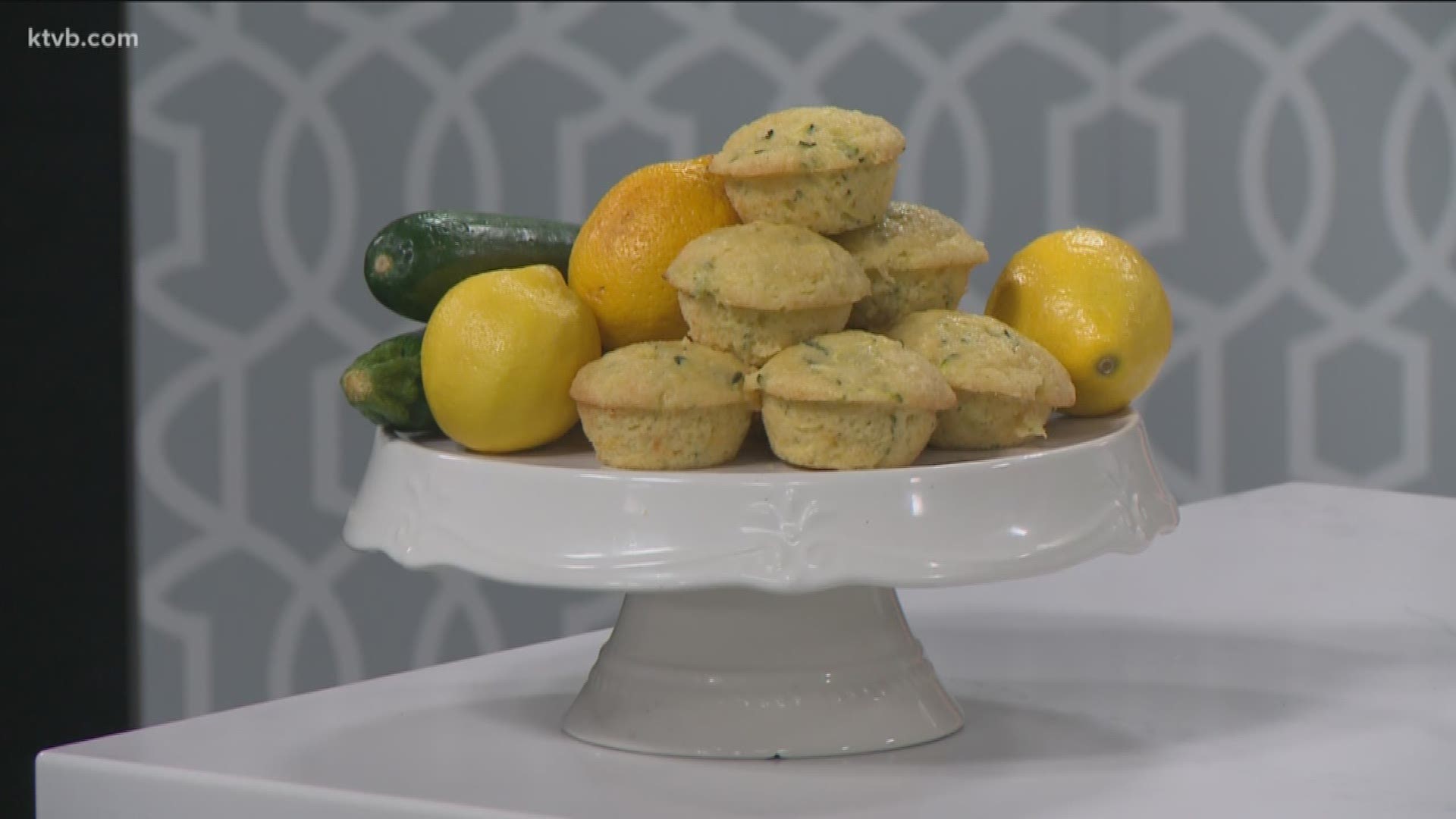 Pohley Richey from the Boise Urban Garden School shows how to bake lemon zucchini muffins.