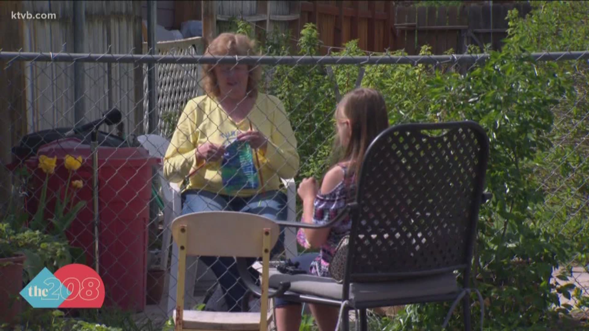 Meet 8-year-old Hattie Holladay who decided to try something new during her stay-at-home time. She's now learning to knit with some help from a neighbor.