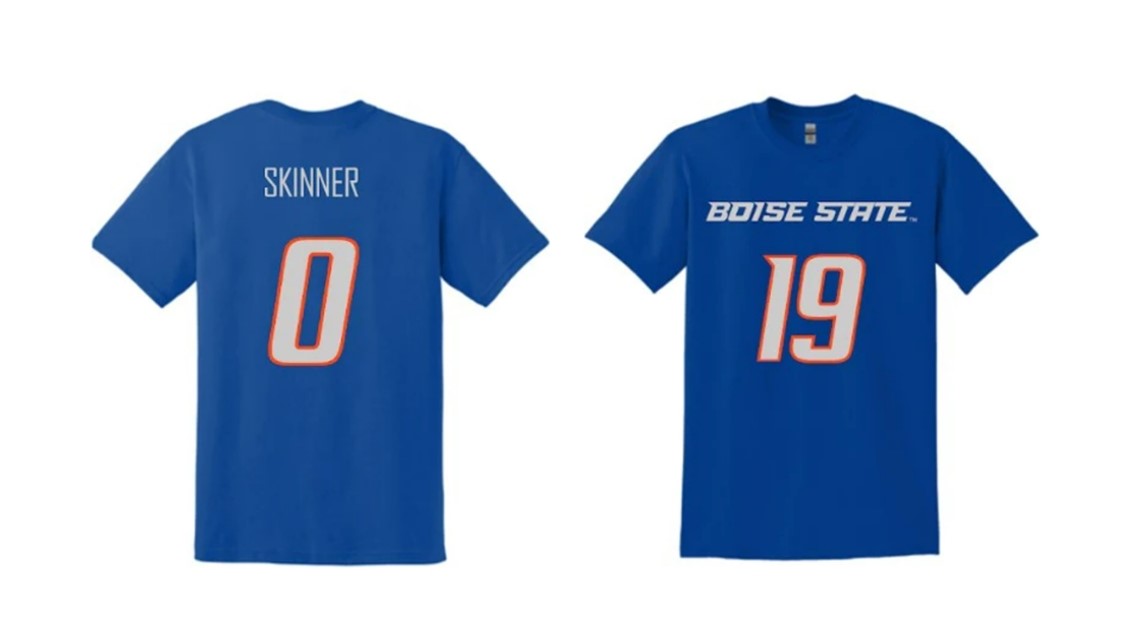 Boise State football jersey shirts on sale, proceeds go to players
