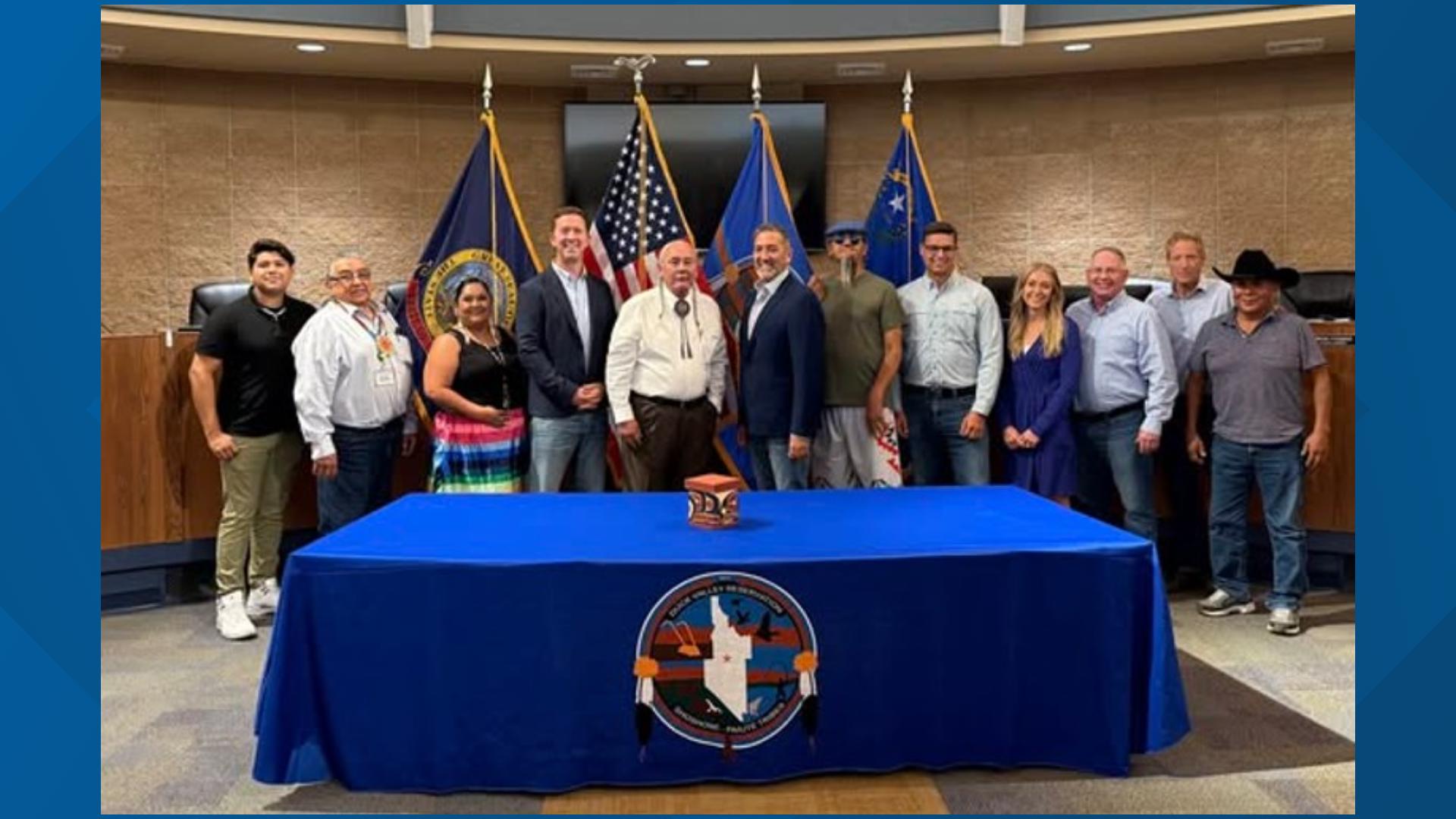 The Shoshone-Paiute Tribes of the Duck Valley Reservation and Integra Resources signed a historic partnership agreement for a proposed gold and silver mine.