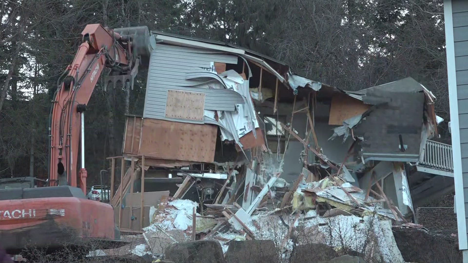 Crews demolished the house in Moscow, Idaho, where four University of Idaho students were brutally killed in 2022.