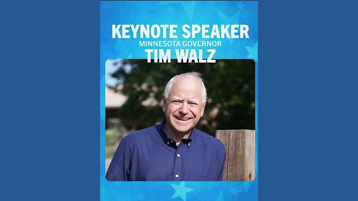 Minnesota Gov. Tim Walz to keynote Idaho Democrats' gala in Boise