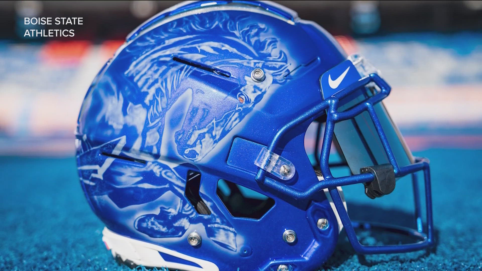 boise state football most famous helmets Boise State football helmet up for nation's top award