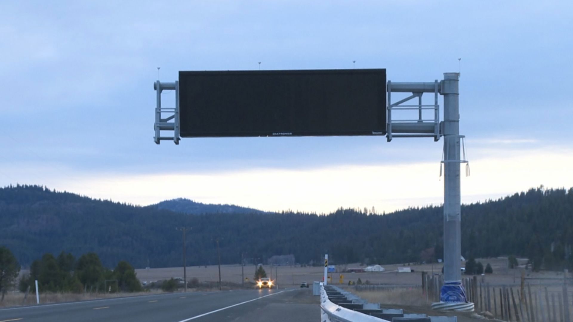 A new $630,000 digital sign on Highway 55 near Cascade will give southbound drivers real-time road updates in an area where cell service is often spotty.