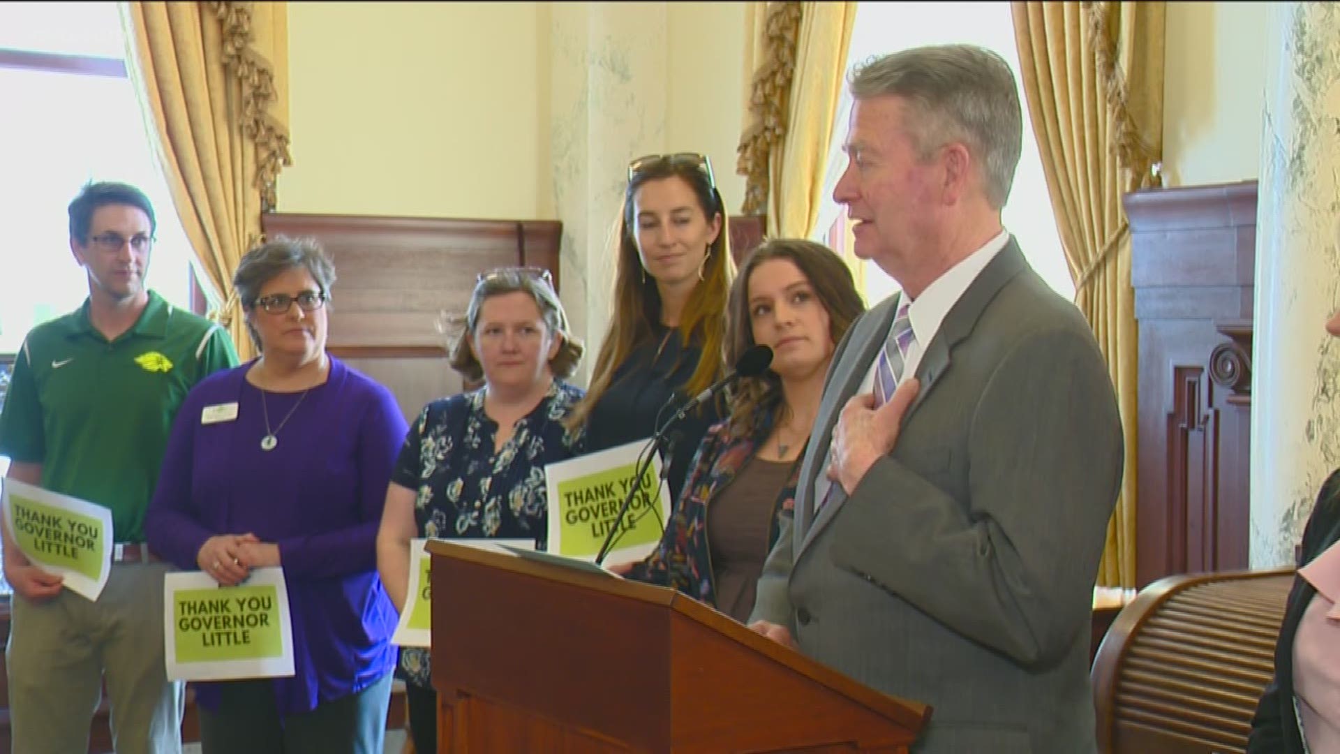 Gov. Brad Little signed a bill into law on Wednesday afternoon that will increase starting teacher pay to $40,000 per year.