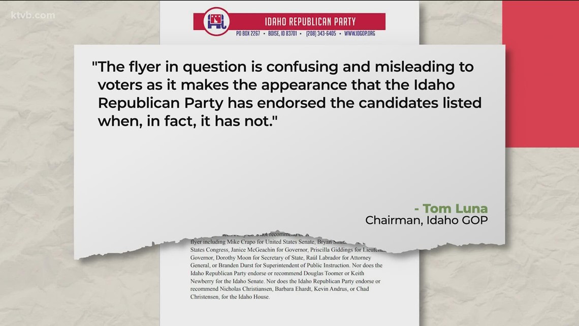 Judge sides with Idaho Republican Party over Bonneville County GOP flyer