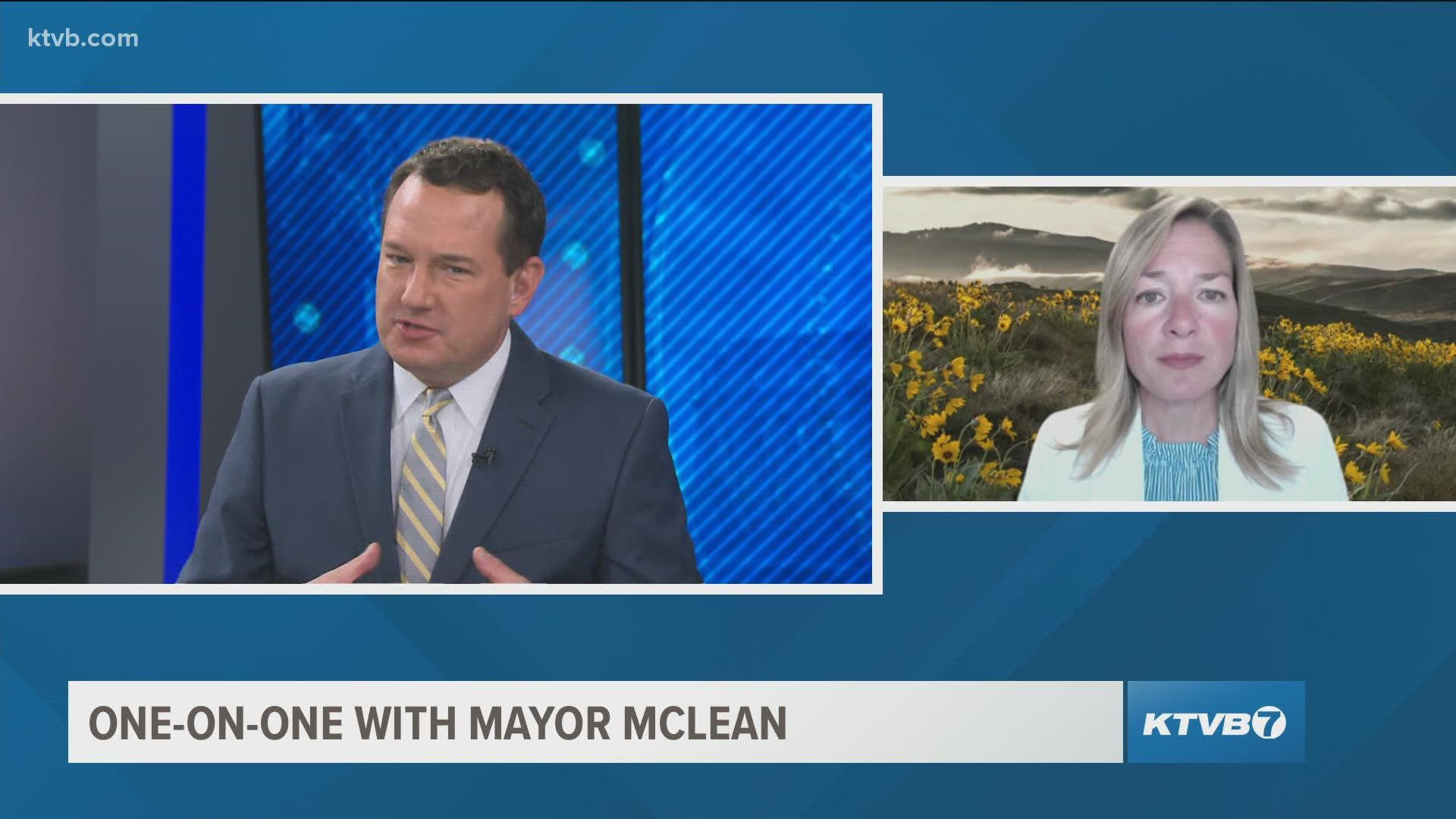 Boise Mayor Lauren McLean discusses the COVID-19 surge, affordable housing shortage, going green in a big way and Boise's newest park.