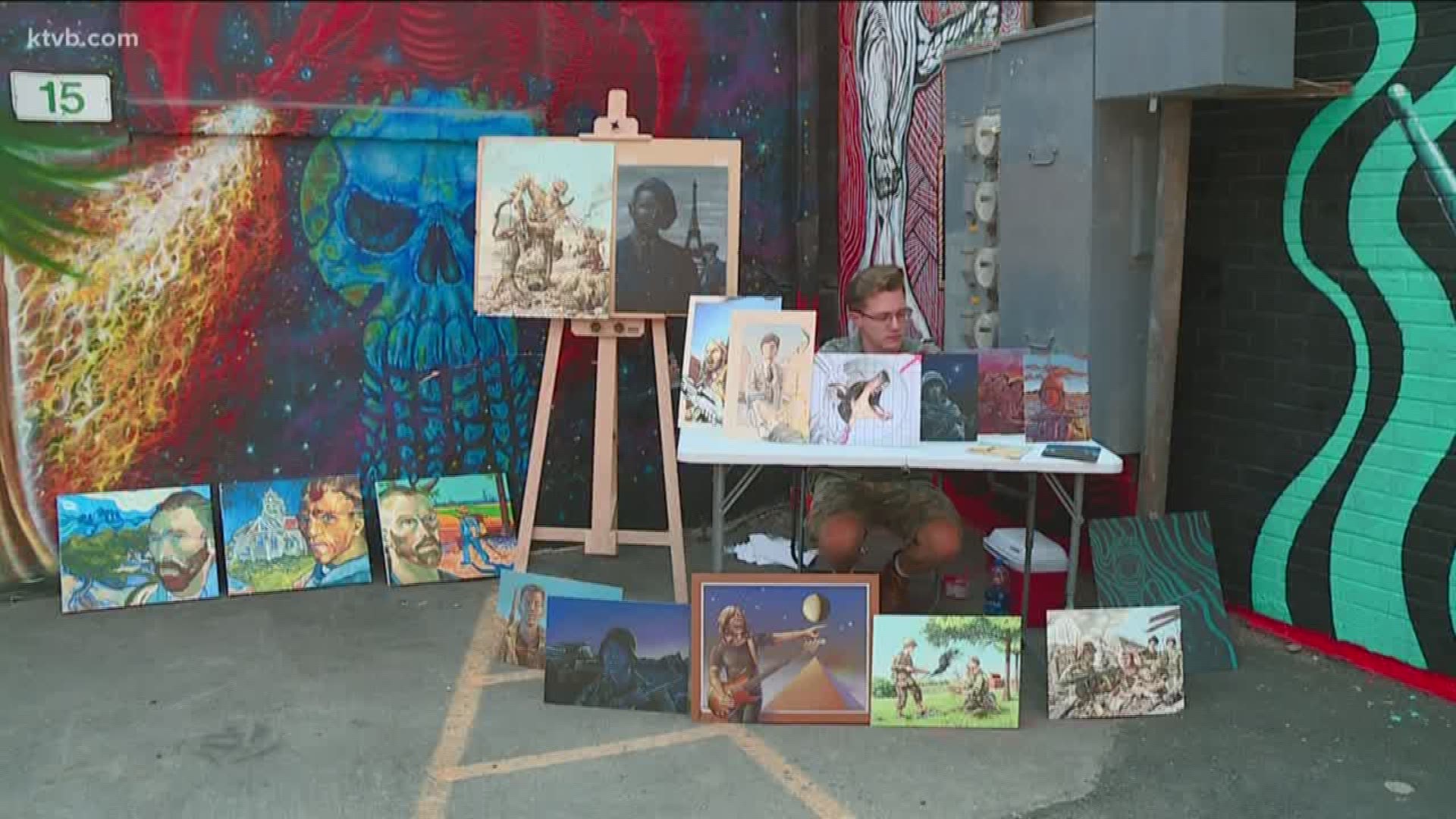 The outdoor gallery is off of 9th Street between Idaho and Bannock streets in downtown Boise.