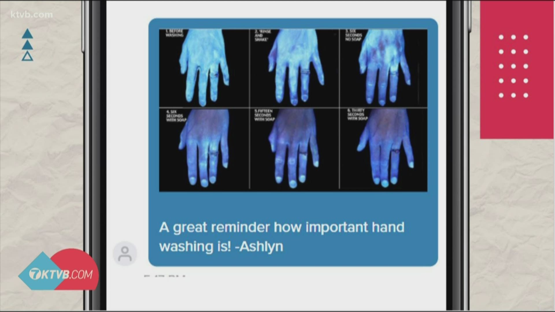 "It is really important to wash your hands more often than you think," said Dr. Cynthia Curl, an associate professor at Boise State.