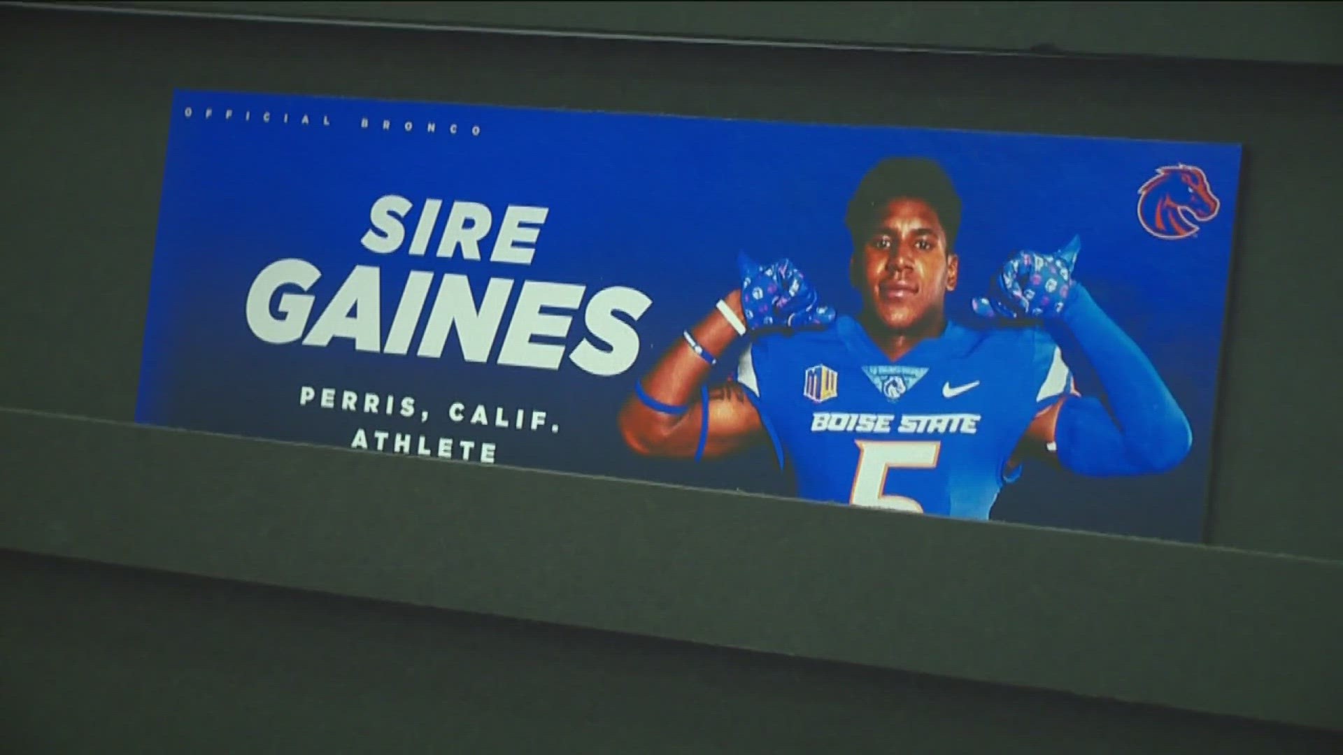 Two-way standout Sire Gaines committed to Arizona State this summer, but had a change of heart when Spencer Danielson became the head coach at Boise State.