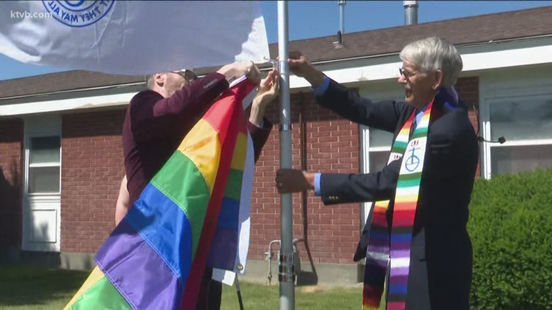 In honor of Pride Month, the Nampa United Church of Christ voted unanimously to fly the Pride flag for the month of June.