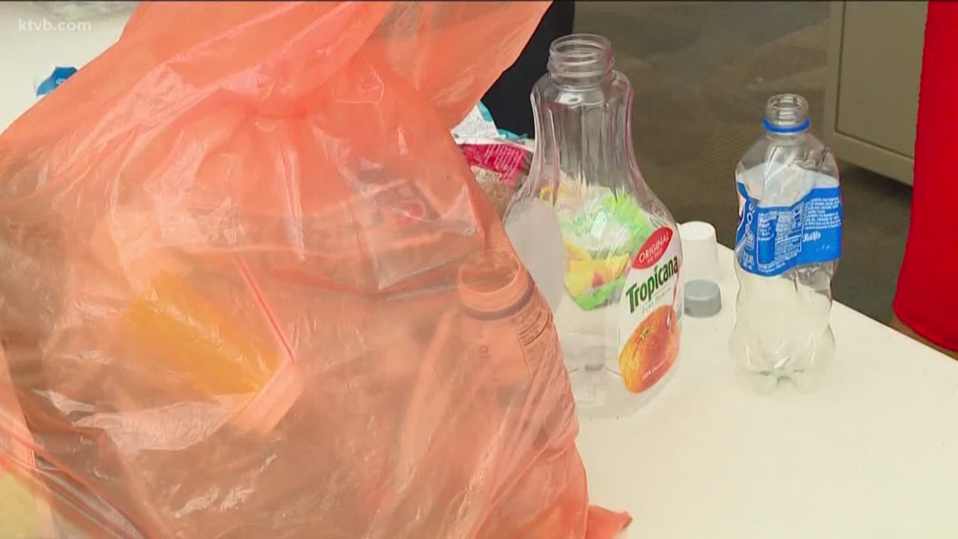 So which type of recyclables go in the orange bags?