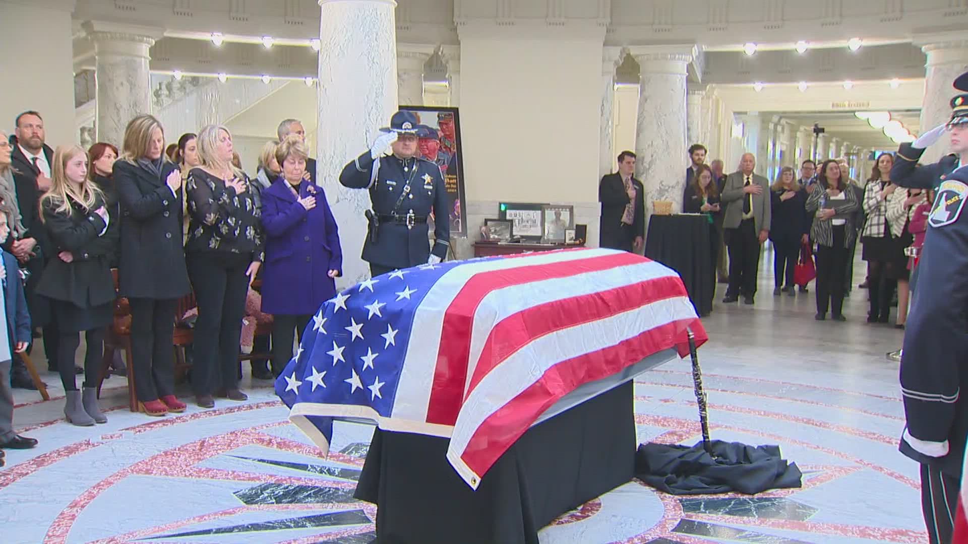 The former governor's funeral will be held Friday at the Cathedral of the Rockies in Boise, followed by a private burial service at the Wilder Cemetery.