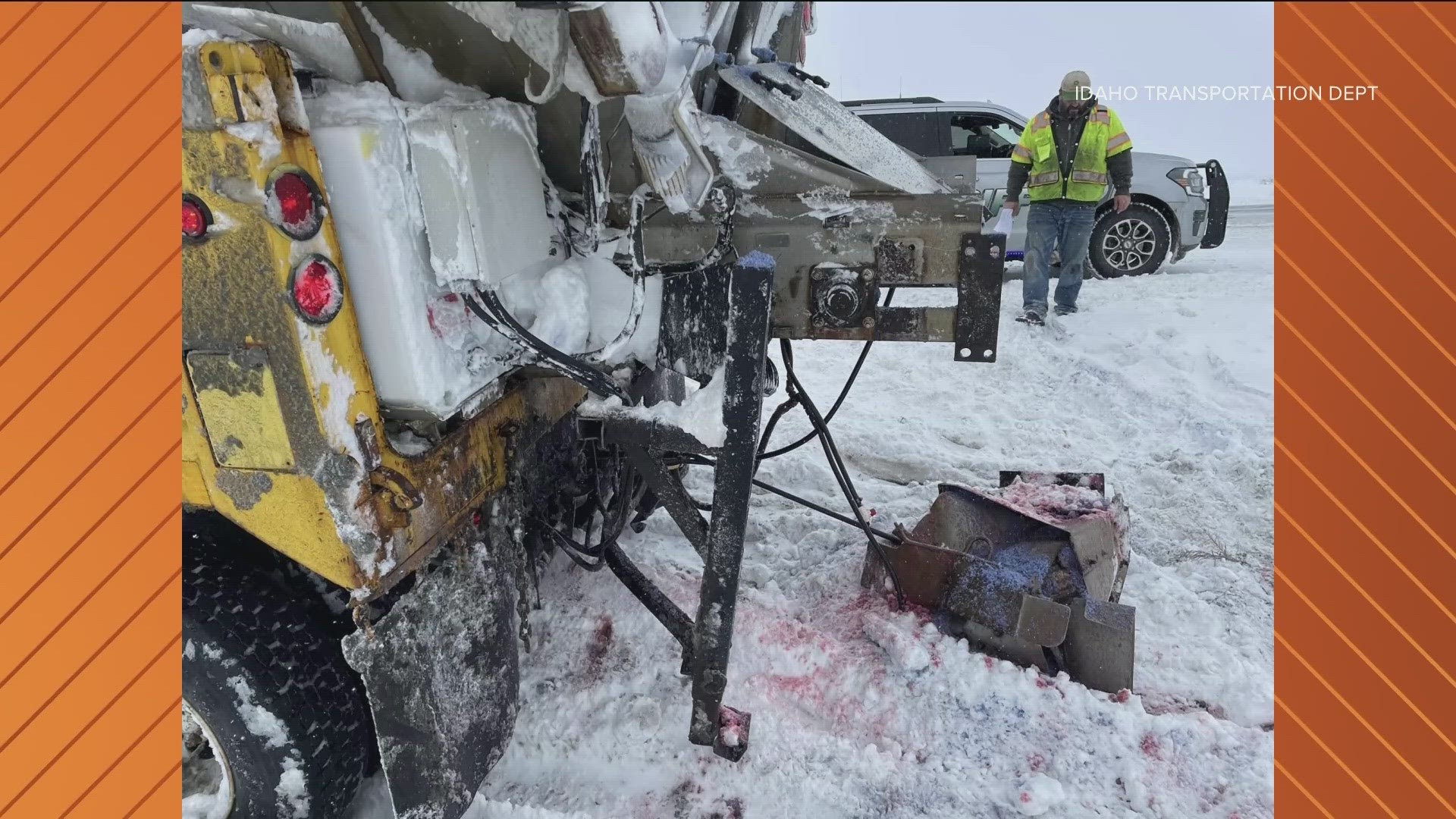 ITD 7th snowplow hit on I84 Wednesday