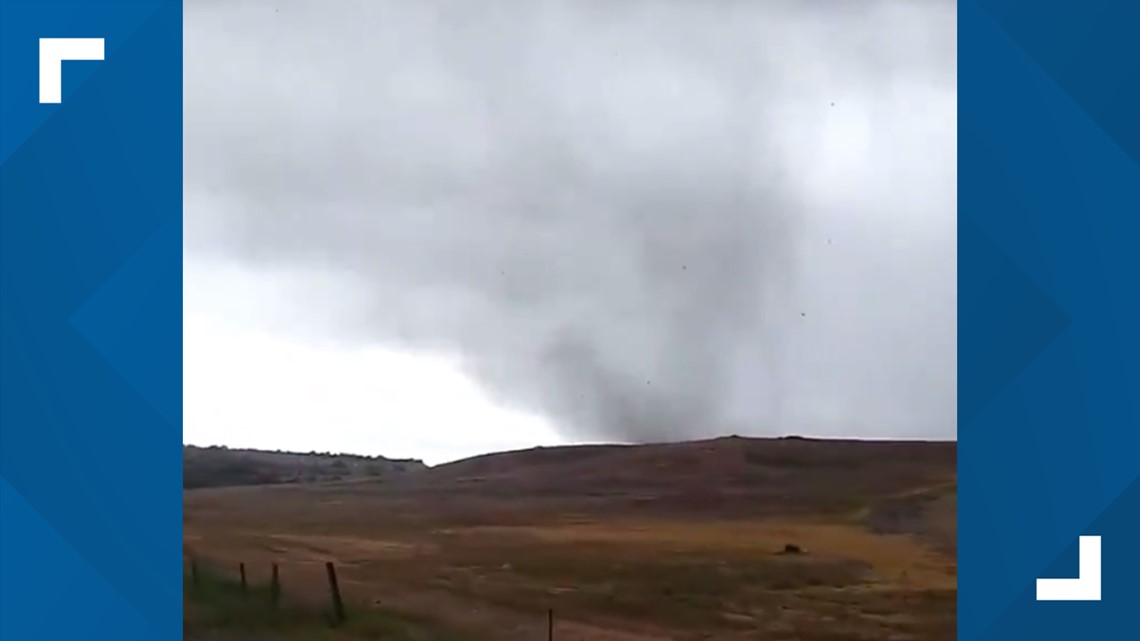 Tornado crossing highway southeast of Marsing, Idaho in video