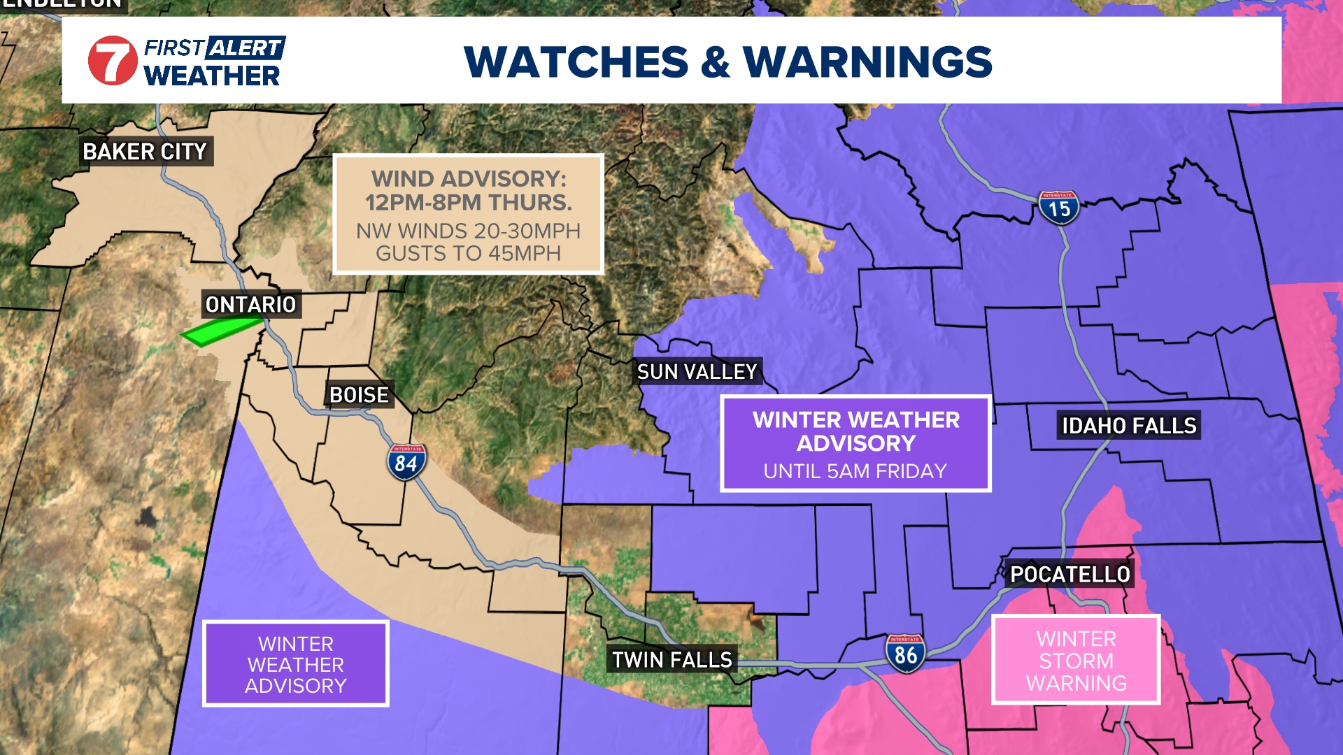 Storm system brings mixed precipitation and windy conditions | ktvb.com