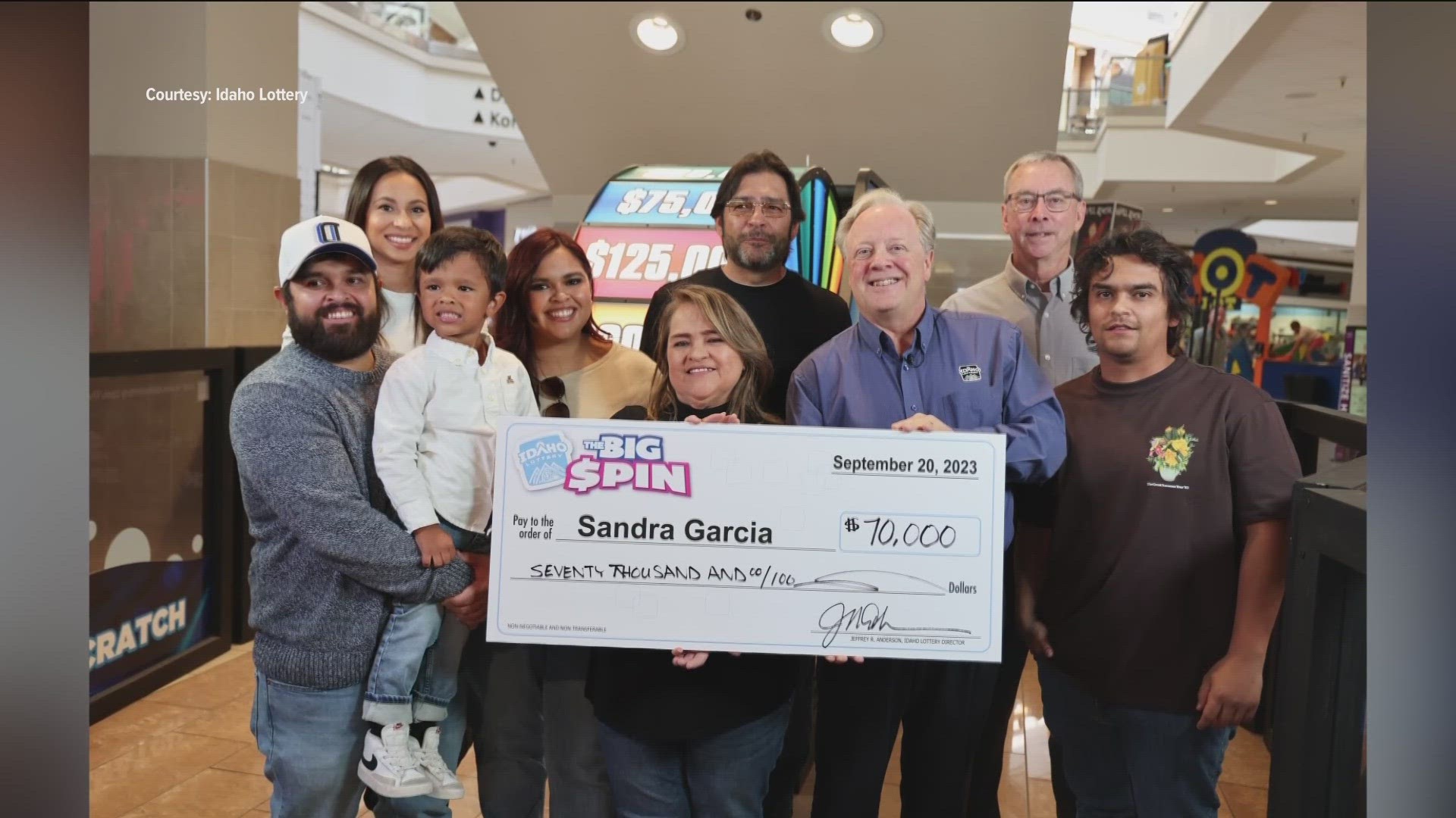 Sandra Garcia purchased her winning ticket at the Jacksons Extra Mile in Parma.