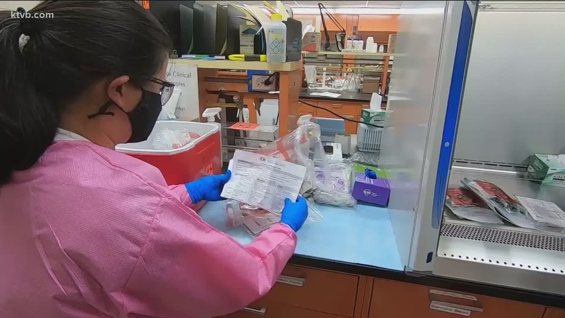 The Idaho Bureau of Laboratories ramps up coronavirus testing from 20 to 600 tests per day amid soaring rates