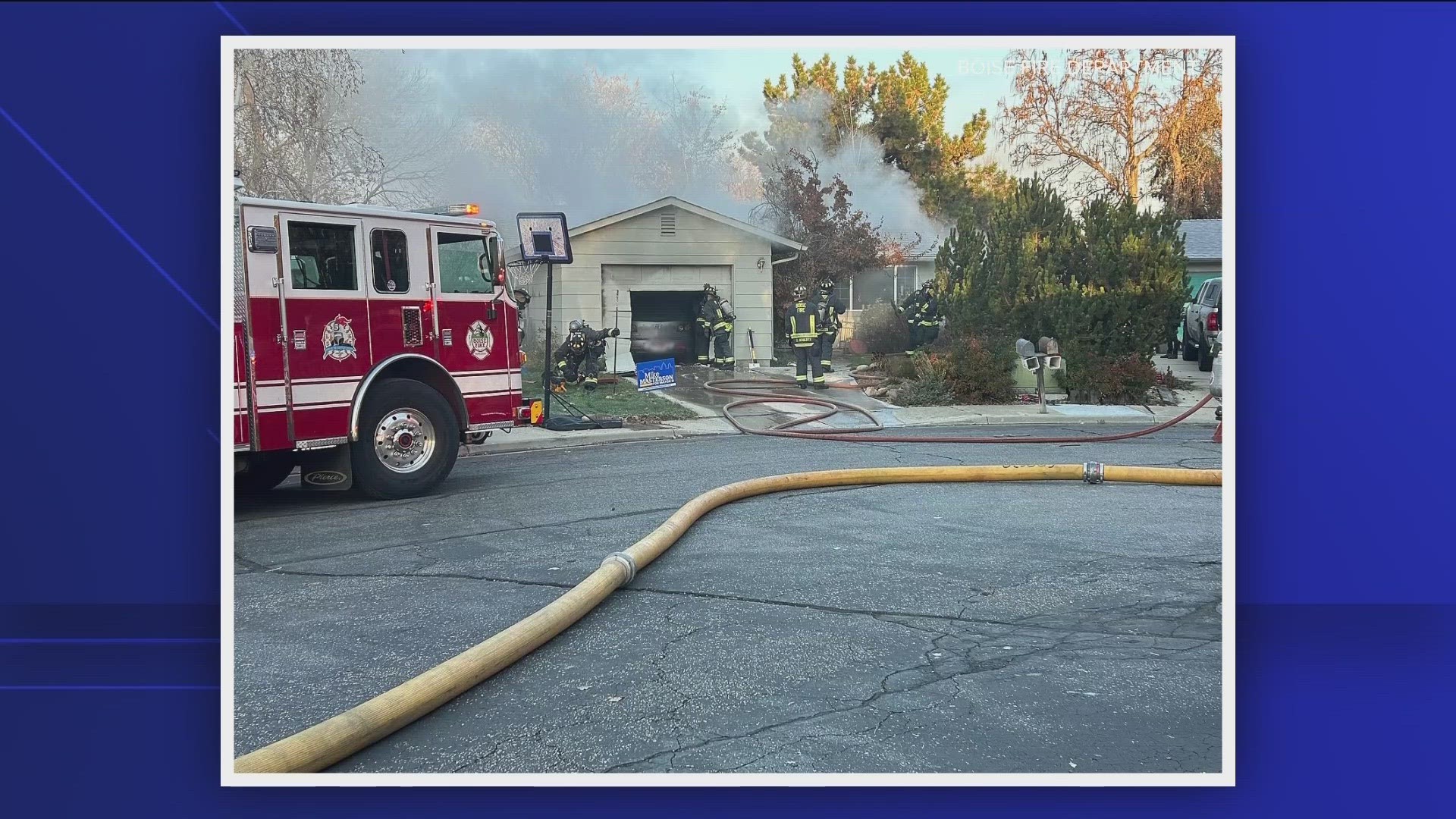 The home was on Castlebar Court, and the cause of the fire is still being investigated. The firefighter crew said it may be accidental.