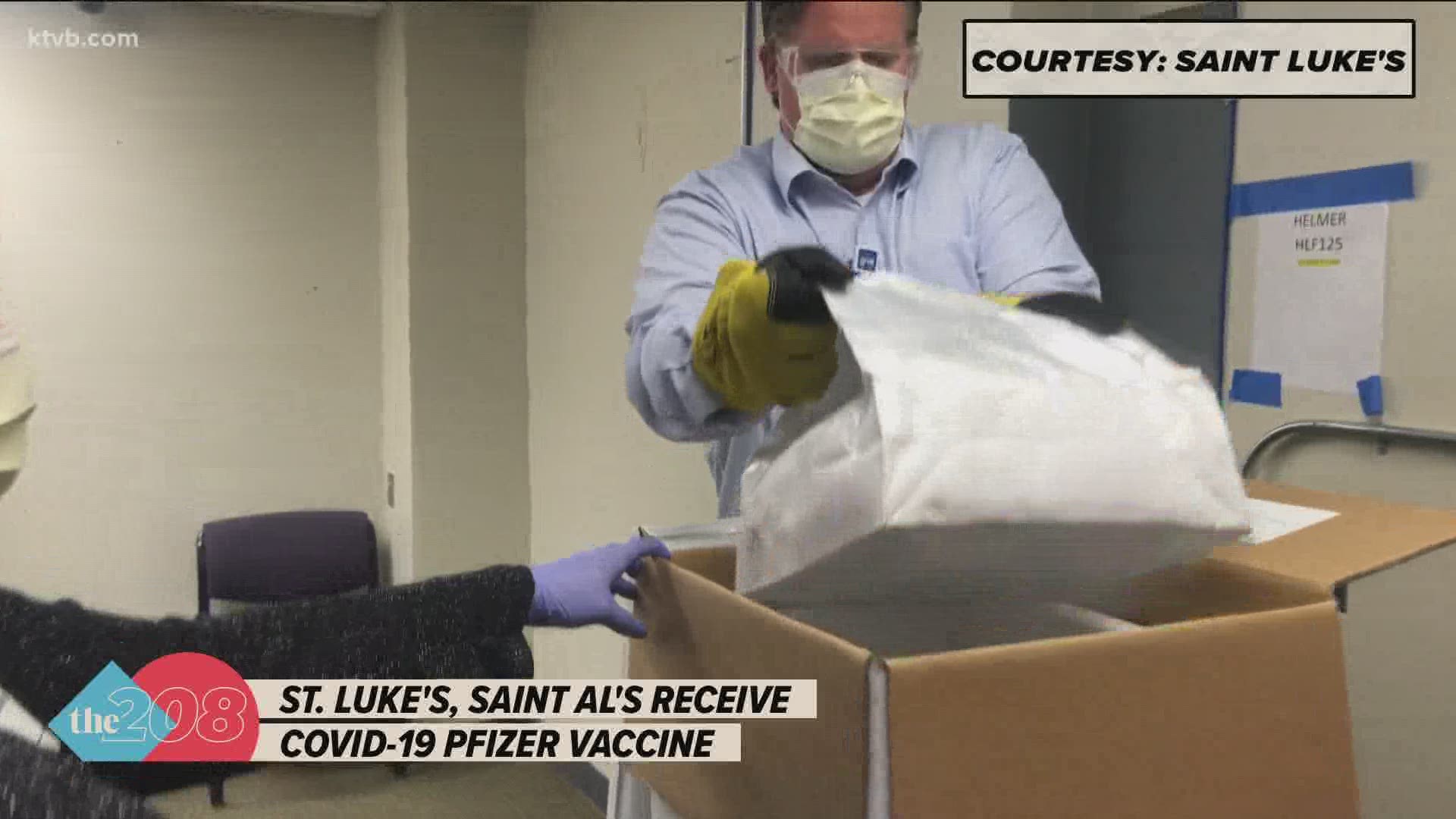 Those vaccines will be administered to St. Luke's frontline workers in the Magic Valley, Meridian and Boise beginning on Friday.