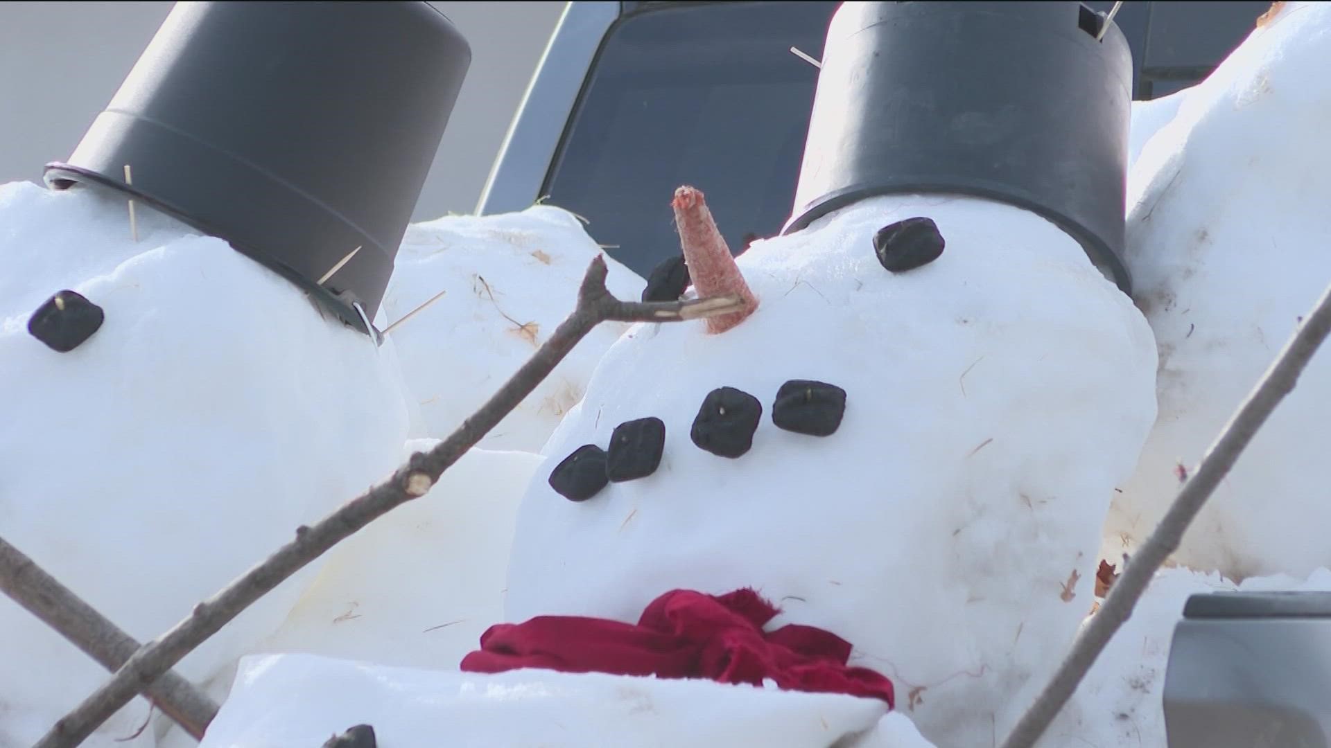 Side business delivers snowmen.